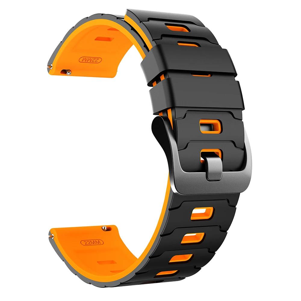 22mm Silicone Wrist Strap For Huami AMAZFIT BIP 6 5/GTR 2 2e 3pro 4 47mm Sports Bracelet For AMAZFIT BALANCE 2 Replace Watchband