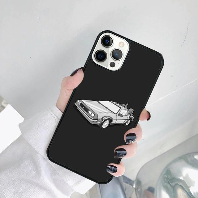 Back To the Future DeLorean Phone Case Cover For iPhone 17 Air 15 16 14 11 12 13 Pro MAX Plus
