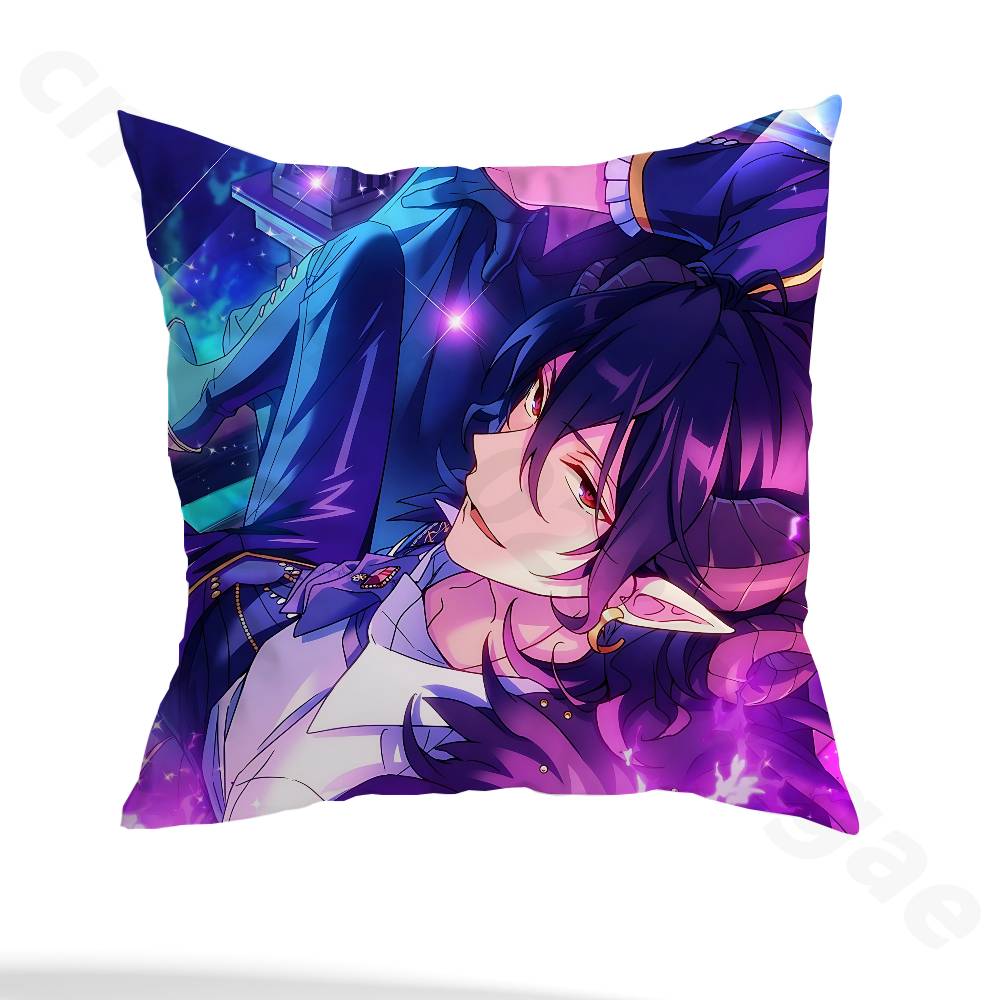 E-Ensemble S-Stars Sakuma Rei Pillow Case Anti-dustmite Pillowcase Invisible zipper silky short plush Sofa cushion cover