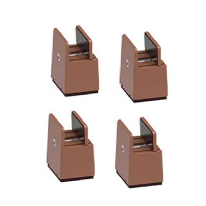 

M-Modern-4PCS Adjustable Chair Feet Riser Screw Clamp 5Cm Heavy Duty Sofa Tables Bed Furniture Risers With Screw Clamp коричневий