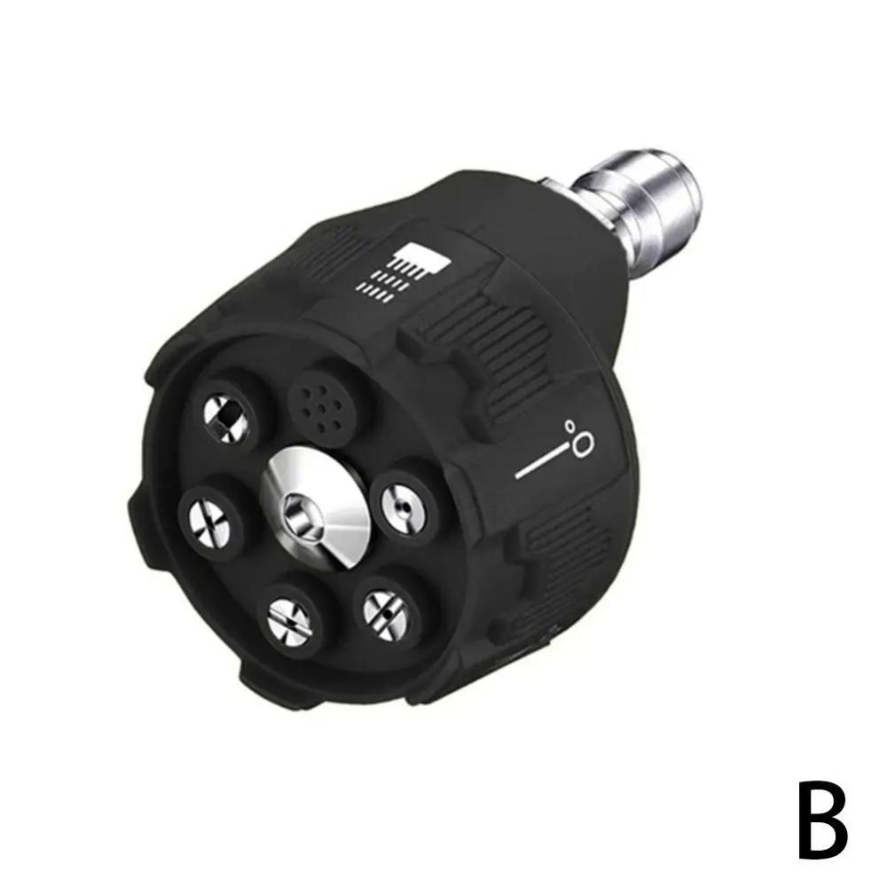 6 In 1 Power Washer Nozzle's,With 1/4 Inch Quick Connector,0 15 25 40 Degree Rotation Watering Rinse Soap Nozzle Tip