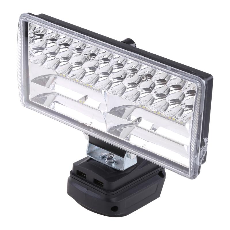 

LED Work Lights Flashlight Electric Torch light Car Lamp for 18V Li-ion Battery Adapter USB Power Bank 8 inch