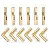 12pcs Invisible Brass Barrel Hinges 30x5mm Concealed Hinges for DIY Keepsake Box Cabinet