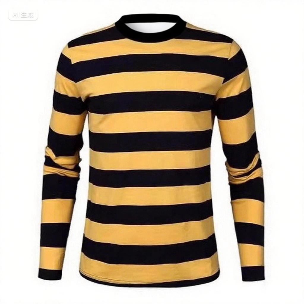 Pánské klasické pruhované tričko ve vintage stylu, cyklistická mikina, rychleschnoucí, prodyšné, s kulatým výstřihem, motorkářský top, všestranný styl