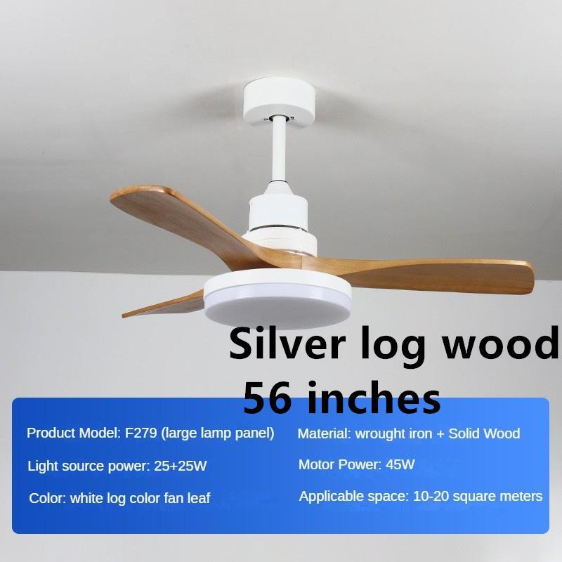 45W Domácnost Inteligentní proměnná frekvence Obývací pokoj Osvětlení elektrického ventilátoru Masivní dřevo Retro Osvětlení ventilátoru pro restaurace Plná specifikace