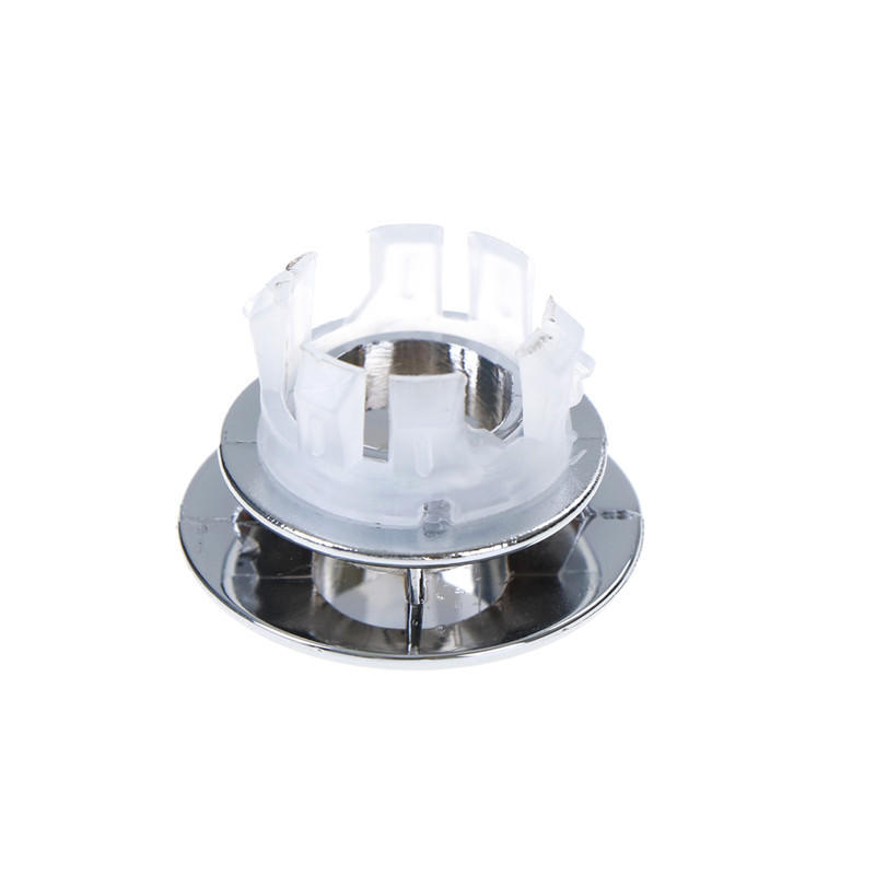 2 bucăți rotunde capac de preaplin ordonat trim cromat baie lavoar chiuvetă schimb de schimb