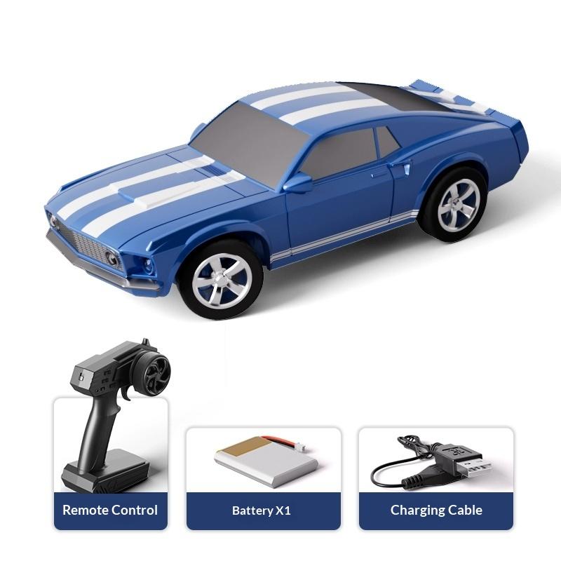Olans Rc Car 1:64 Hardcore Mustang Rc Drift Car Mini Rc Car Professional Small Proportion Rear Wheel Dri High Quality