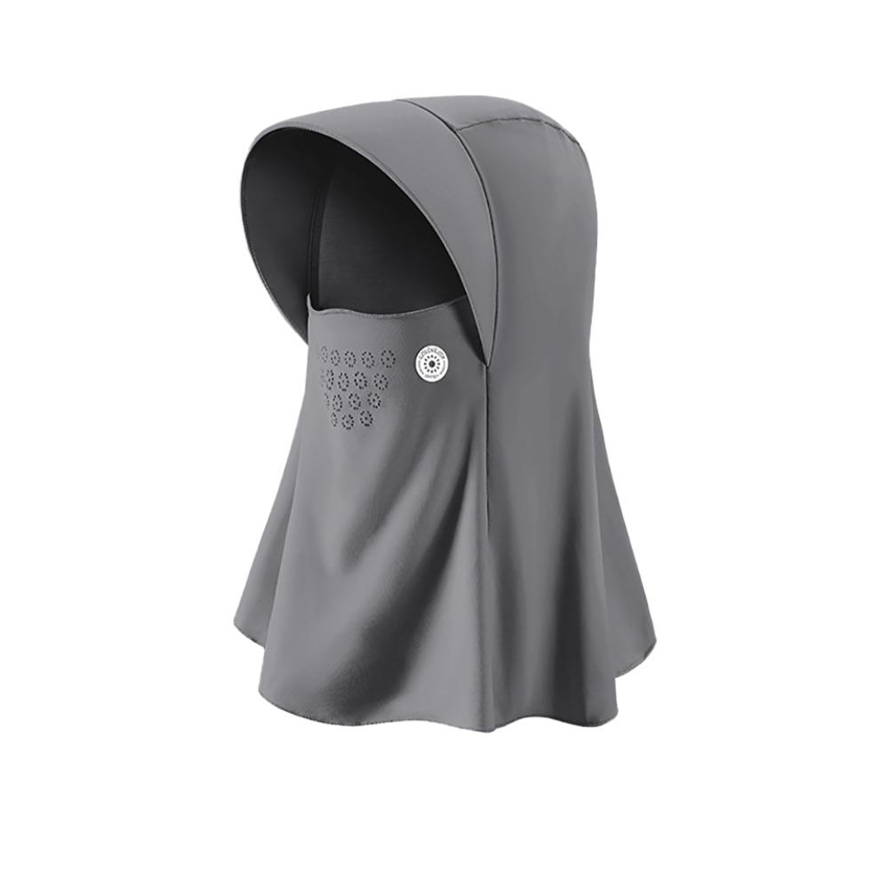 With Hair Hole Sun Protection Mask Sunscreen Ice Silk Mask Summer UV Protection Veil  Outdoor