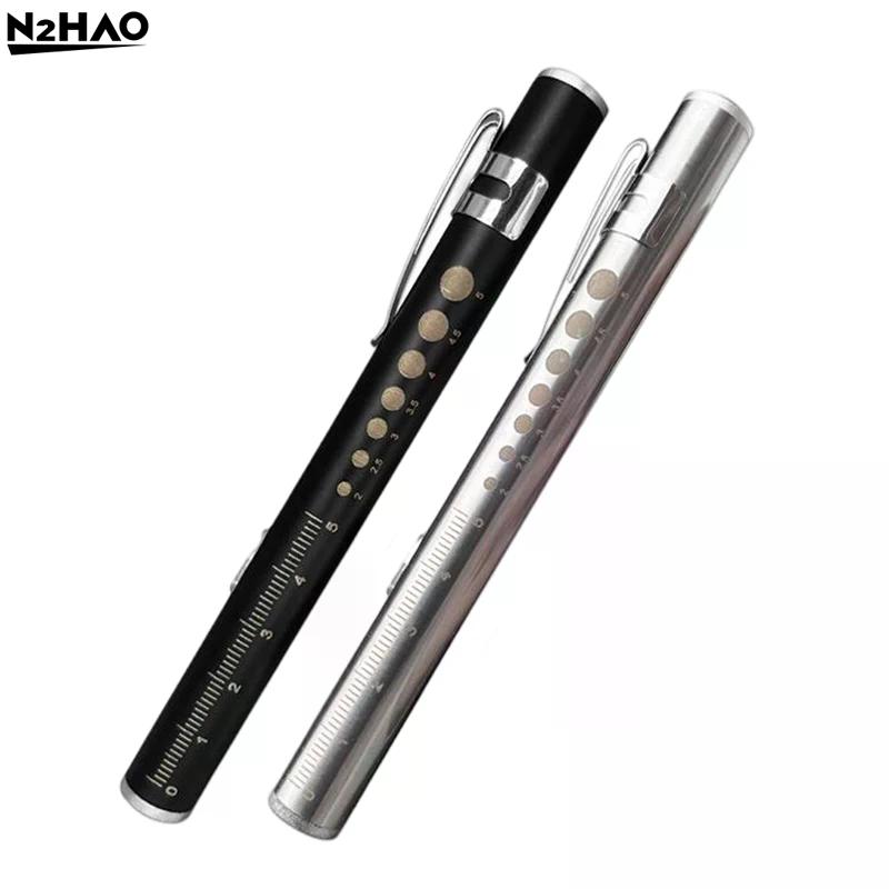 5000K Mini Nursing Flashlight USB Rechargeable  Handy Pen Light LED Torch Lamp With Stainless Steel Clip Pocket Led Flashlight
