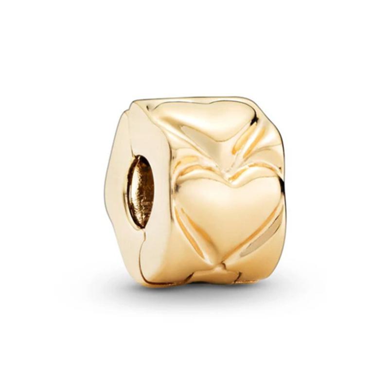 NEW DIY Sparkling Gold-Plating Serise Family Star Flower Cake Charm Bead Fit Silver European Bracelet Jewelry Gift
