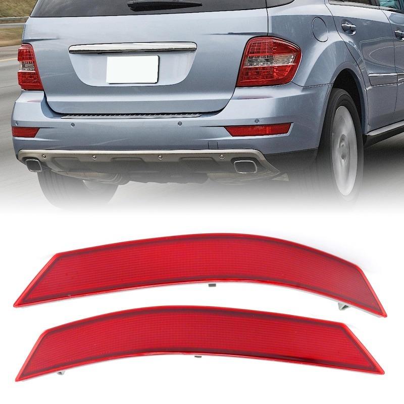 Bandes réfléchissantes pour Mercedes Benz Classe ML W164 2009 2010 2011 Réflecteur de pare-chocs arrière de voiture Bande d'avertissement à lentille rouge 1648200374