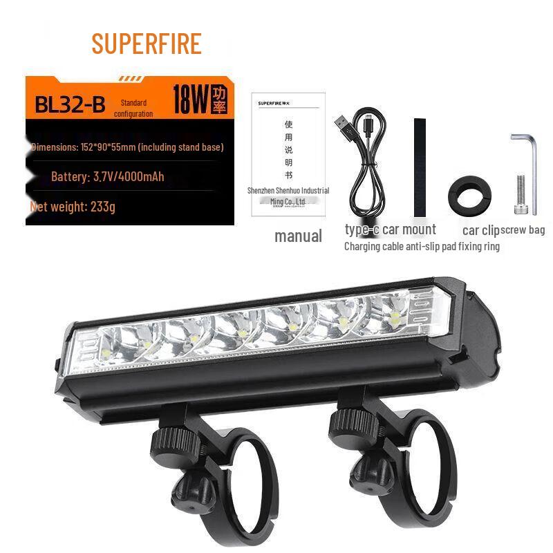 SupFire Aluminum Alloy 6-LED Bicycle Headlight