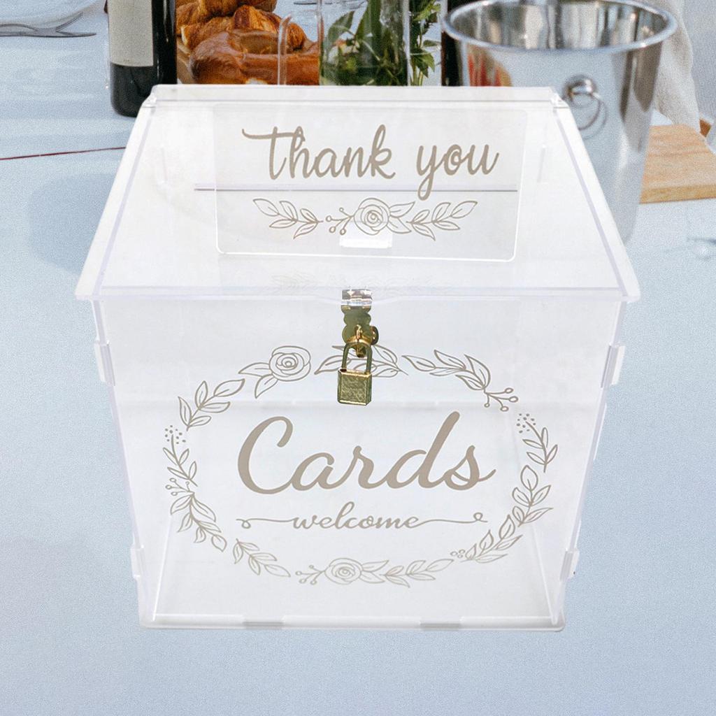 Wedding Cards Box Size 25.5x21.5x25cm/10.04x8.46x9.84inch Large Decorations for Fall Party Graduation Thanksgiving Halloween
