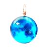 Dark Blue Cloud Sphere Pendant That Glows In the Dark Neon 2cm Diameter