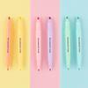 STONEGO 6PCS Dual Tip Highlighter Set Fluorescent Markers Flashing Pens Pen Pen Dual Tip Colorful Thick Scratch Accent Markers