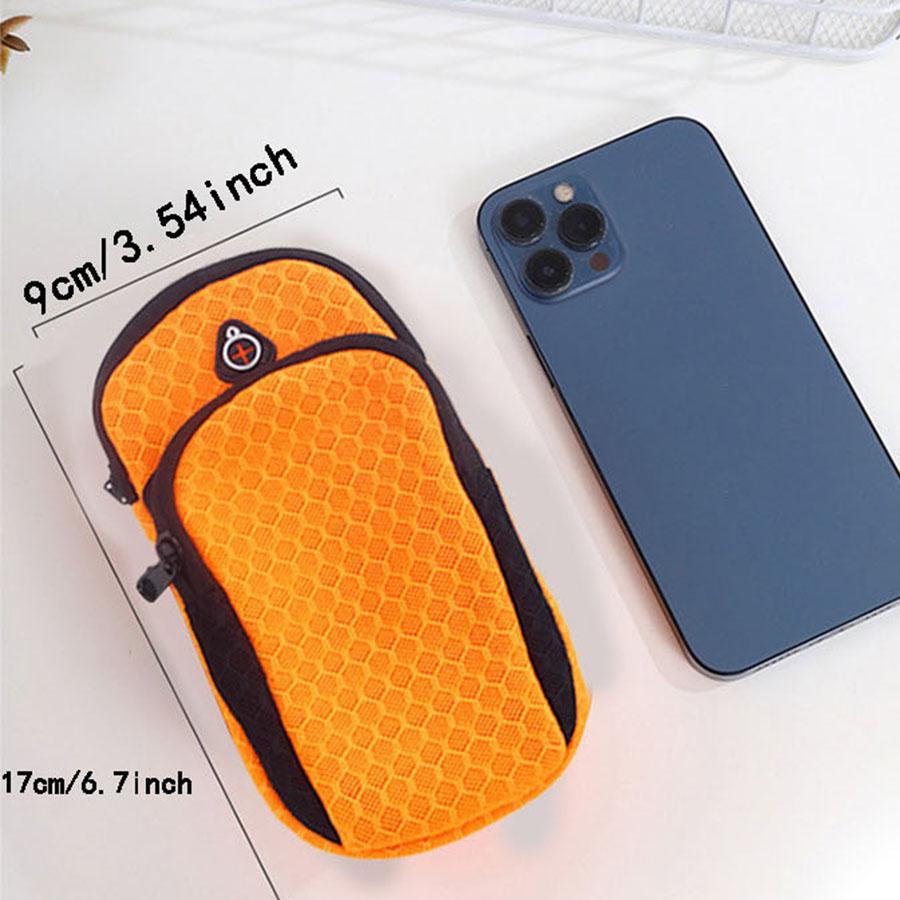 Running Armband Phone Holder Breathable Mesh Sports Arm Bag For Jogging Gym Workout 6