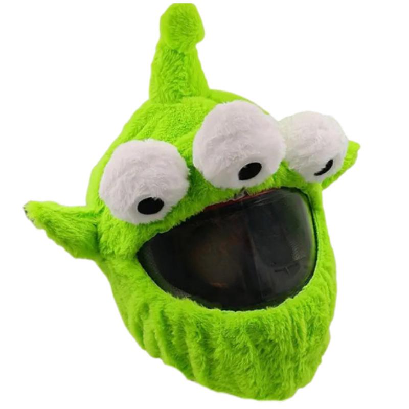 Motorcycle Helmet Decoration: Cartoon Rabbit, Toothless, Pumpkin Head Covers