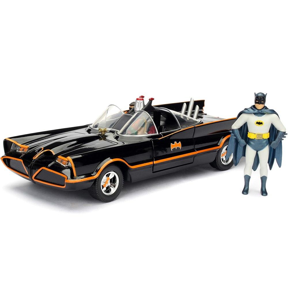 Jada 1966 Classic TV Series Batmobile Diecast Model Car 1:24 Scale with Batman