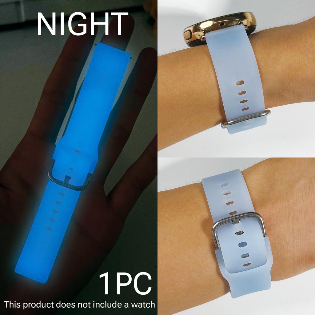 18mm/20mm/22mm Interface Fluorescent Strap For Samsung Galaxy Watch 7 For Huawei/Huami/Garmin Watch Replacement Band