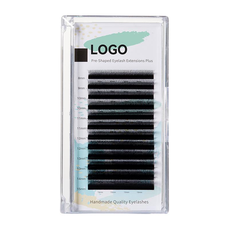 

Narrow Mouth Four-Leaf Clover 4D No-Shed Super Soft Professional Lash Artist Grafting False Eyelashes 0.10 Thickness, LU Curl