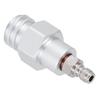 8mm Stecker Schnellkupplung auf Außengewinde TR21-4 CO2 Zylinder Tank Adapter Anschluss für Soda Club(Silber )