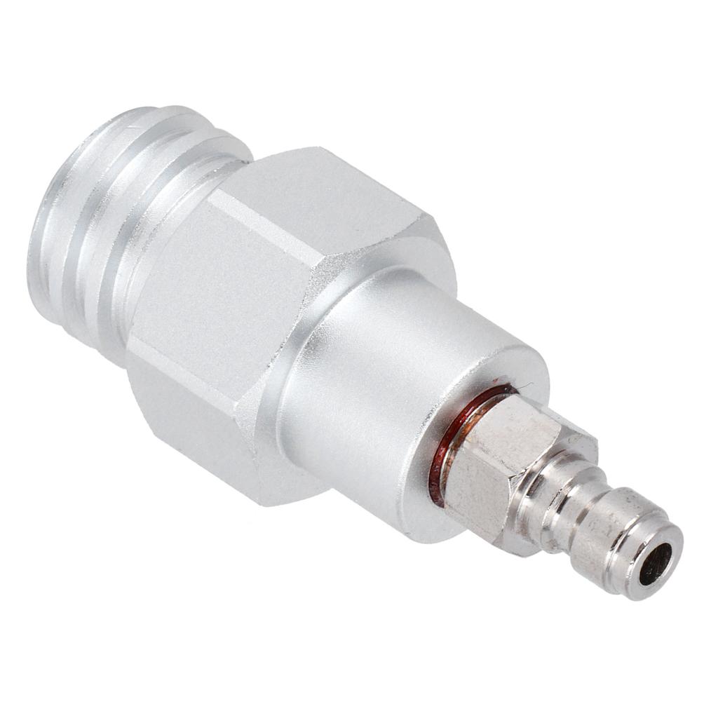 8mm Stecker Schnellkupplung auf Außengewinde TR21-4 CO2 Zylinder Tank Adapter Anschluss für Soda Club(Silber )