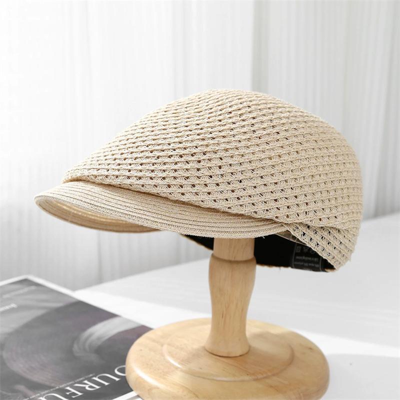 202604-27-AISHNG  ins chic SUMMER Breathable Weave Fashion Classic Forward cap men women leisure visors hat