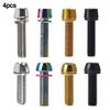 4pcs M5x20mm  M6x20mm  MTB Bike Bicycle Steering Handlebar Stem Screws Bolts/new