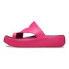 Crocs Mousse Casual Fashion EVA Anti-Abrasion Slippers Women's Rose Red