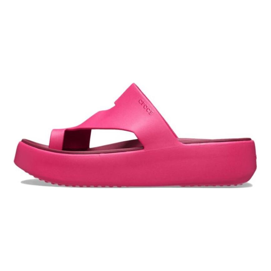 Crocs Mousse Casual Fashion EVA Anti-Abrasion Slippers Women's Rose Red