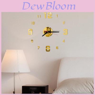 Elegancki Akrylowy Cyfrowy Zegar Ścienny 3D DIY do Kreatywnej Dekoracji Domowego Salonu