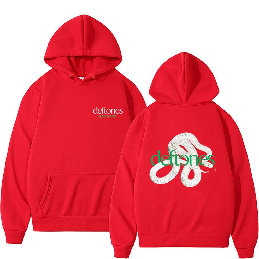 Rockband Deftones Private Music Schlange Grafikdruck Hoodie Herren Damen Vintage Alternative Heavy Metal Übergroße Pullover Hoodies