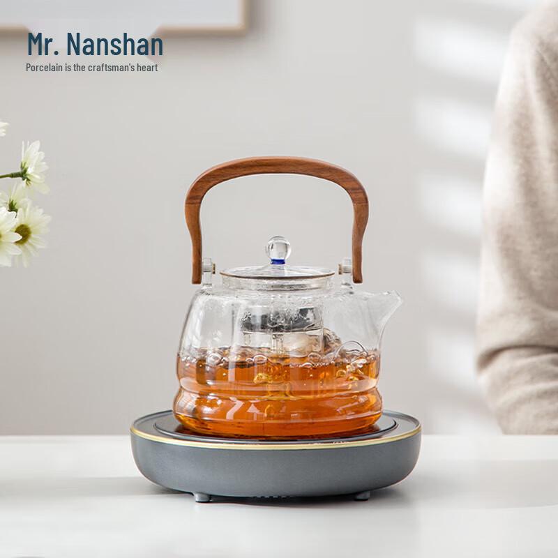 Nanshan Mr. Kung Fu Heat-Resistant Glass Steaming Tea Kettle