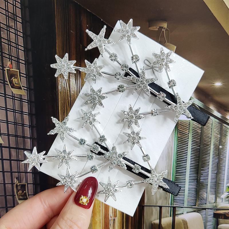 Pearl Hair Clip For Women Korean Hairpins Girl Geometric Crystal Hair Barrettes Fashion New Hairgrip Headwear Hair Accessories