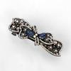 Women's Daily Ribbon Gem Hairpin (Blue) Cubic Hairpin