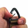 Clip de ceinture multifonctionnel en sangle Molle, mousqueton d'escalade, boucle, chaîne suspendue en Nylon haute résistance