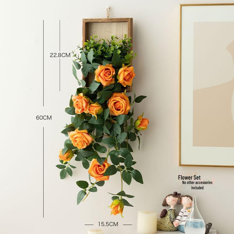 Stylish Daisy Pendant Faux Flower Vine for Indoor Wall Decoration and TV Background