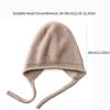 Casual Wool Women Knitted Hats Windproof Coldproof Knit Slouchy Beanie Ear Protection Comfy Stretch Winter Hat Keep Warm