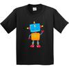 Inktastic Cute Robot, Colorful Robot, Funny Robot, Robotics Youth Kids Boys T-Shirt Little