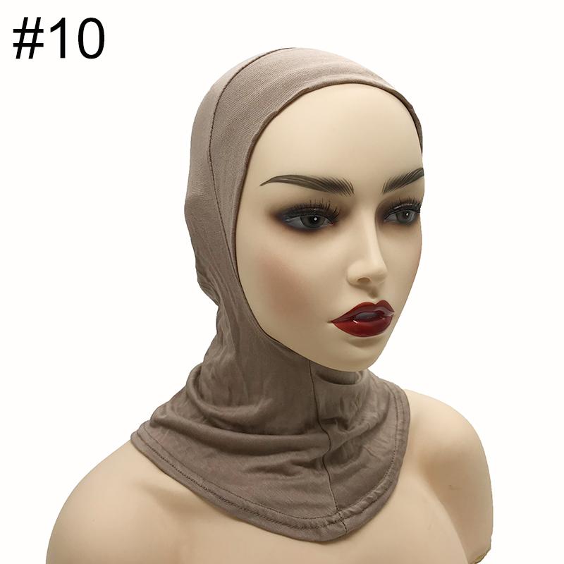 High Qualit Modal Muslim Women Ninjas Cap Full Cover Inner Hat Islamic Undercap Hijab Comfortable Bonnet Headcloth Neck Cover