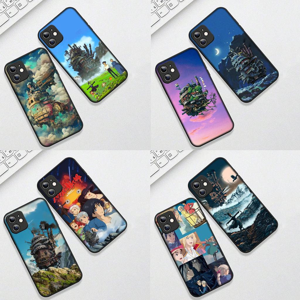 Howls Anime Movings Poster Castles Phone Case for OPPO A80 A18 A16 A40 A17 A15 A38 A78 A79 A54 A57 A12 A60 4G 5G Cover