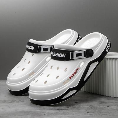 Pánske letné sandále EVA s dierkami: Protišmykové plážové šľapky v kórejskom štýle s pohodlným odpružením