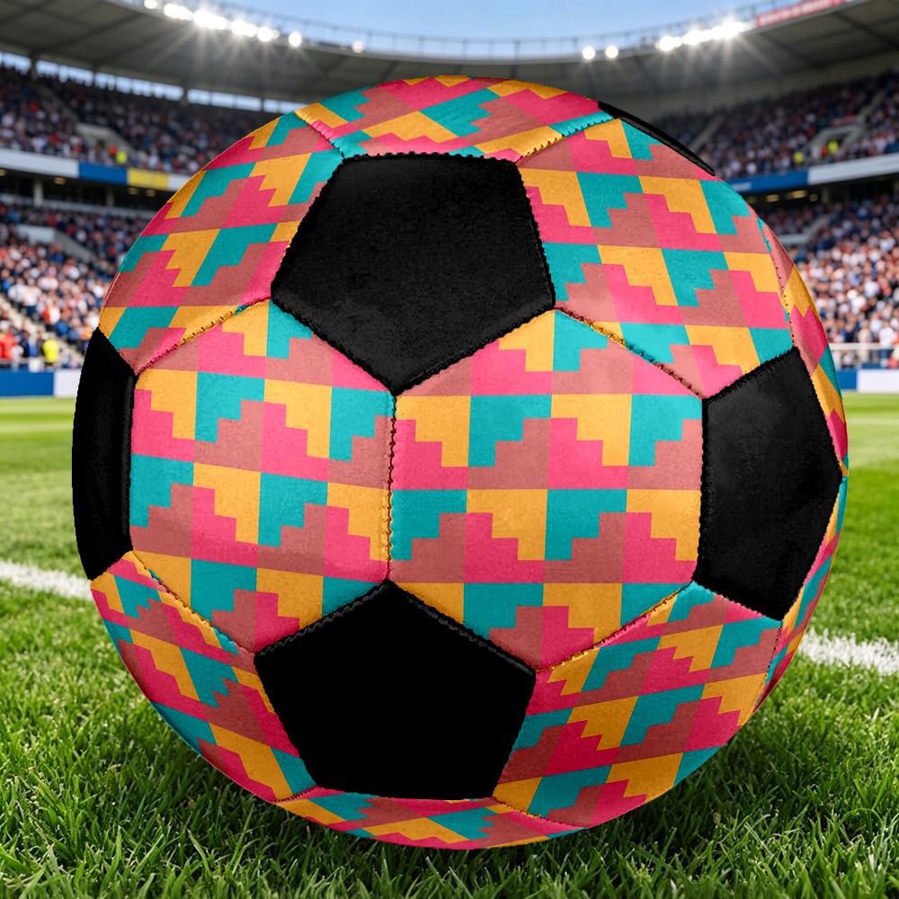 1pc Abstract Geometric Outdoor Sports Football, Size 5, Comfortable And Durable Feel,Gift Yy14