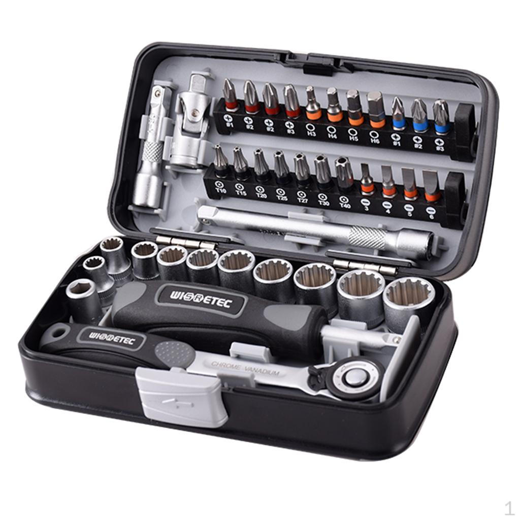 

3 1/4-дюймові набір гайкових ключів із тріскачкою, метричний для автомобіля червоний