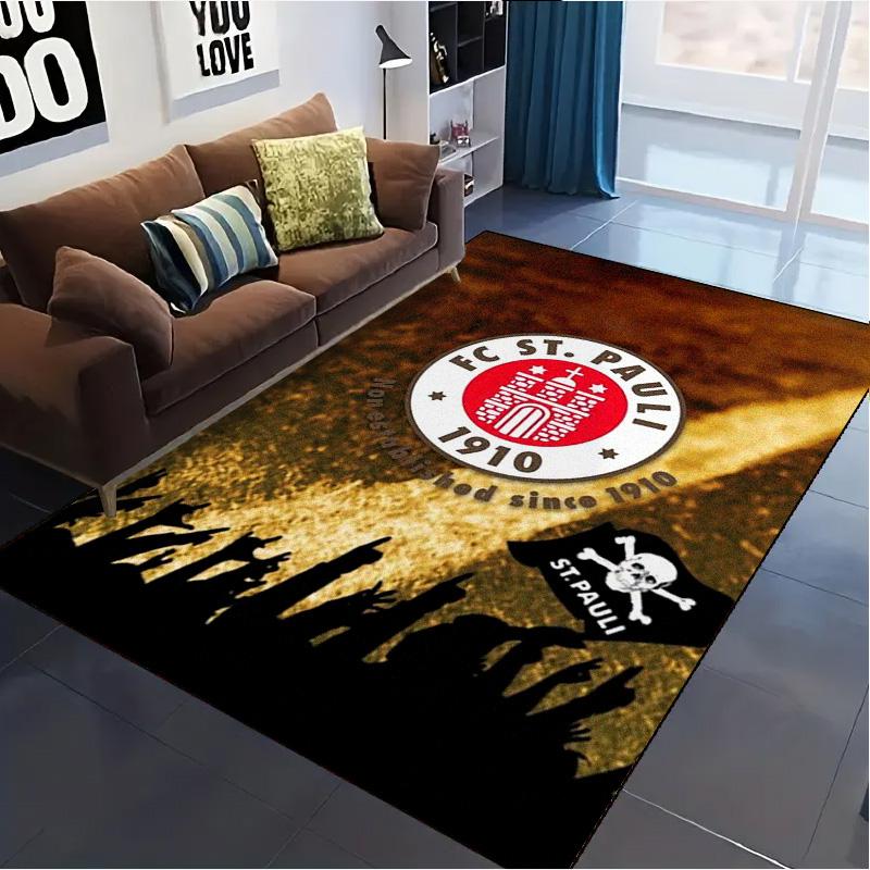 FC St. Tappeto Pauli per Soggiorno Camera da Letto Casa Decorazione Divano, Tappetino Antiscivolo per Giochi Bambini