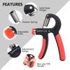 Hand Grip Strengthener 5-60kg Adjustable Resistance Fitness Hand Exerciser for Muscle Building