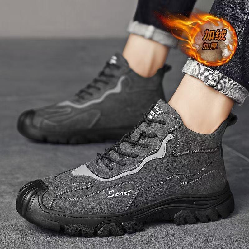 Cotton shoes fleece thickened snow boots thermal casual shoes lightweight outdoor sports shoes