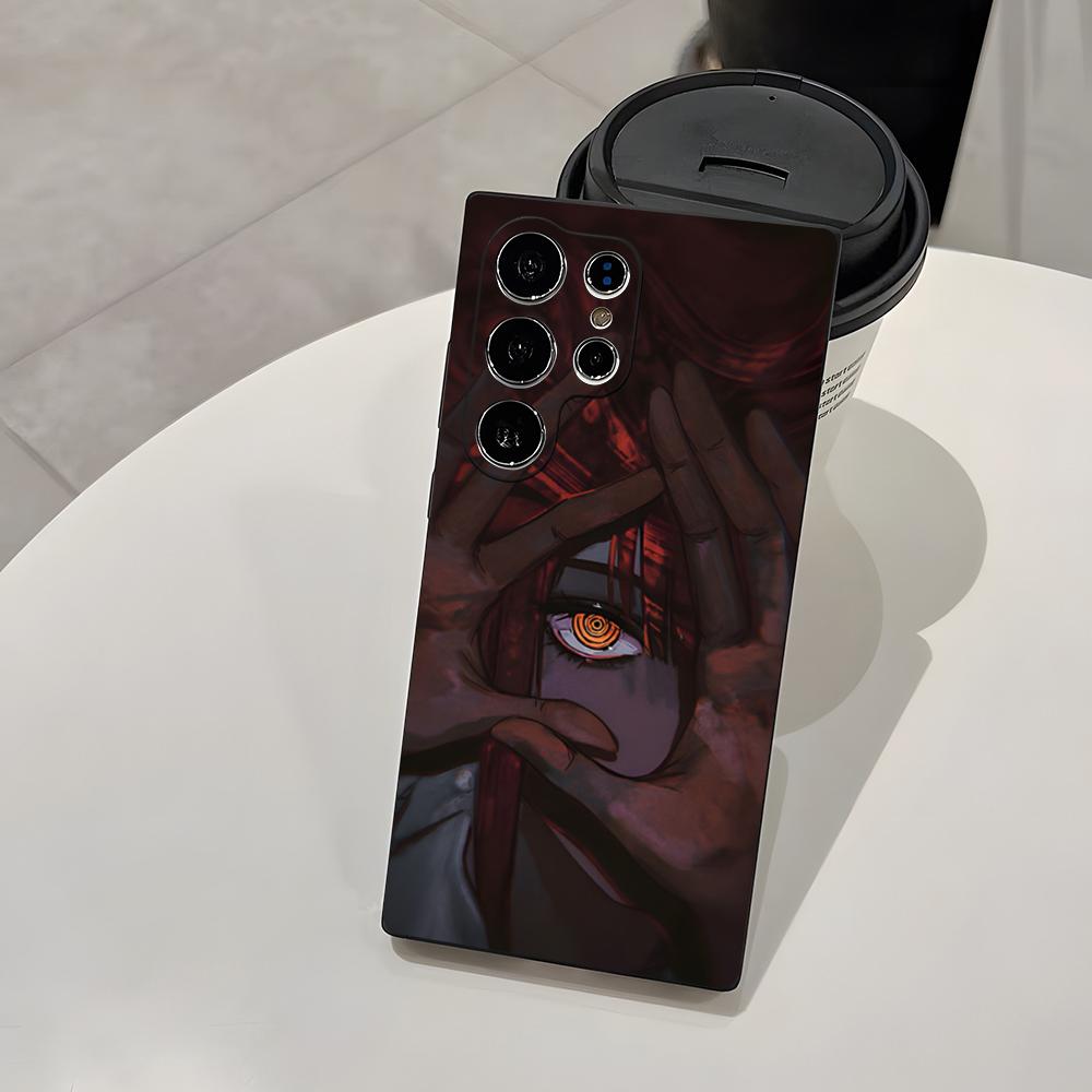 Anime Chainsaw Man M-Makima Phone Case For Samsung A25 A13 A33 5G A54 A36 A35 A56 A52 A14 Shockproof Soft Cover