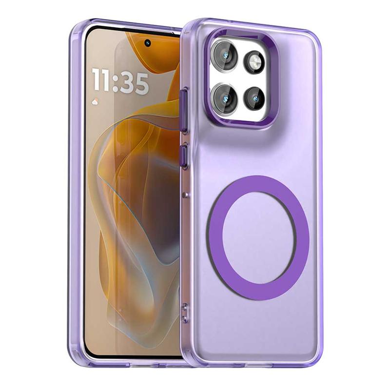 Transparent Case For Motorola Moto S50 Case For Moto S50 5G Magnetic Adsorption Wireless Charge Back Cover For Moto S50 Case