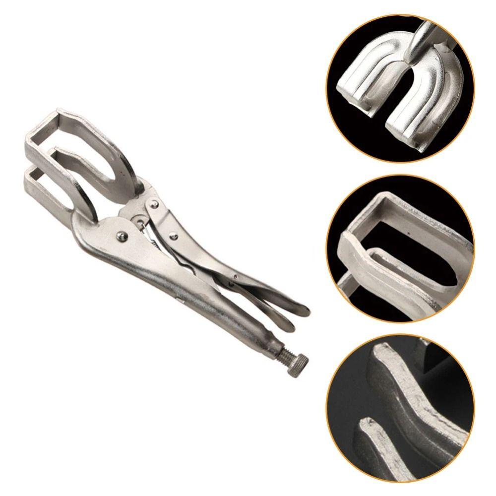 Adjustable Pipe Welding Butt Pliers High Hardness Grip Vise Pliers Grinding